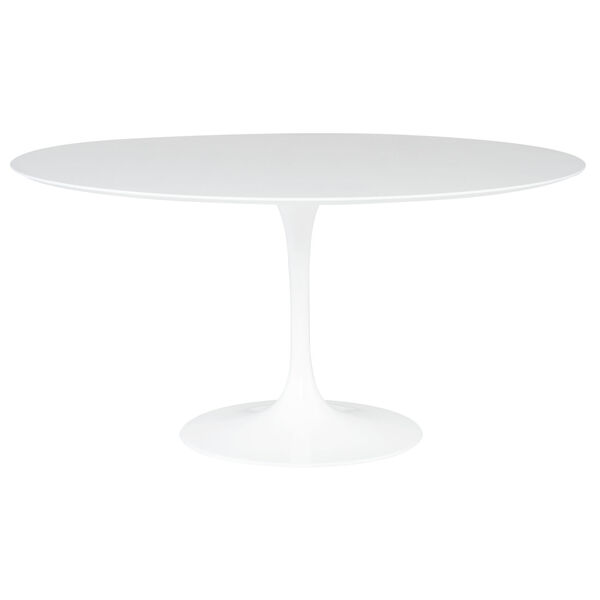Cal White Dining Table, image 3