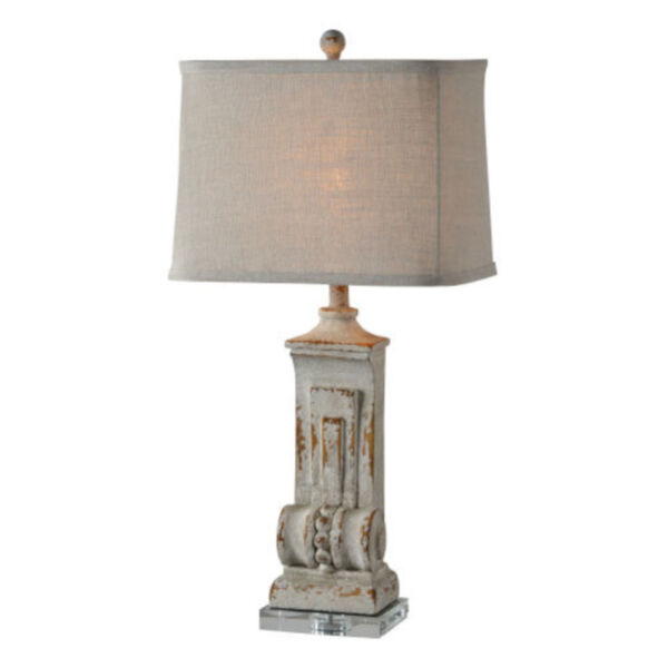 Charlotte Washed Gray One-Light Table Lamp Set of Two, image 1