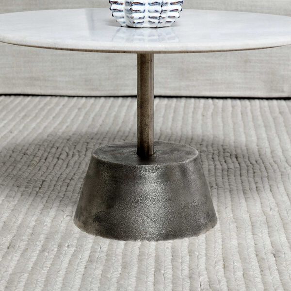 Santo White and Silver Coffee Table, image 5