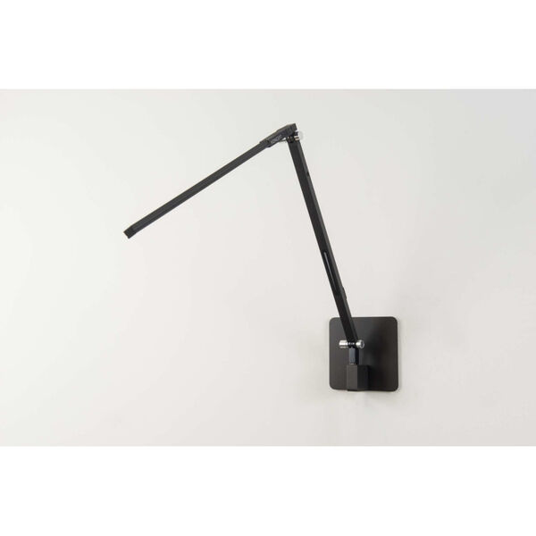 Z-Bar Metallic Black Warm Light LED Solo Mini Desk Lamp with Two-Piece Desk Clamp, image 3