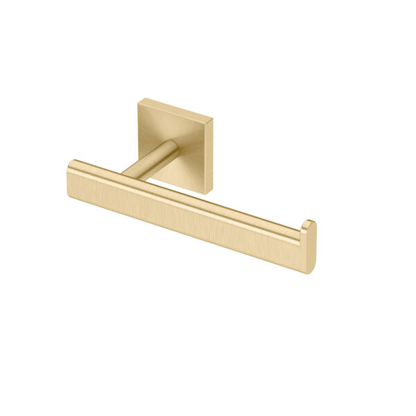 Elevate Toilet Paper Holder in Brushed Brass, image 1