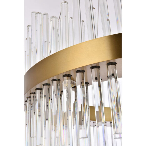 Dallas Gold 16-Light Chandelier with Royal Cut Clear Crystal, image 6