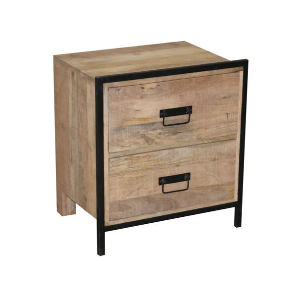 Outbound Natural and Black Nightstand, image 2