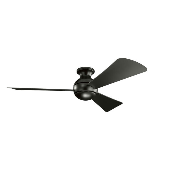 Sola Satin Black 54-Inch One-Light LED Ceiling Fan, image 4