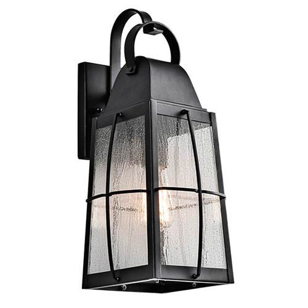 Tolerand Textured Black One-Light Small Outdoor Wall Sconce, image 1