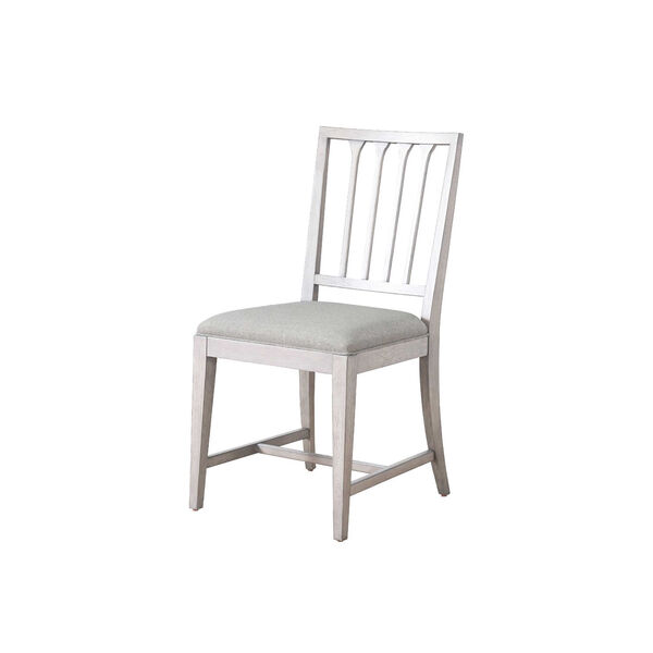 Dover White Slat Back Side Chair Pair, image 1