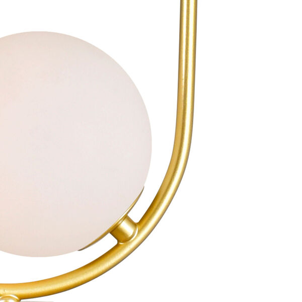 Celeste Medallion Gold Two-Light LED Table Lamp, image 4