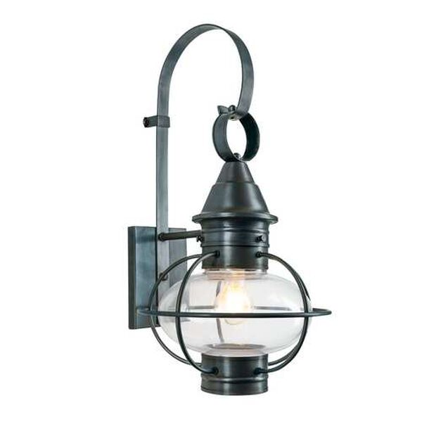 American Onion Gun Metal 11-Inch One-Light Outdoor Wall Sconce, image 1