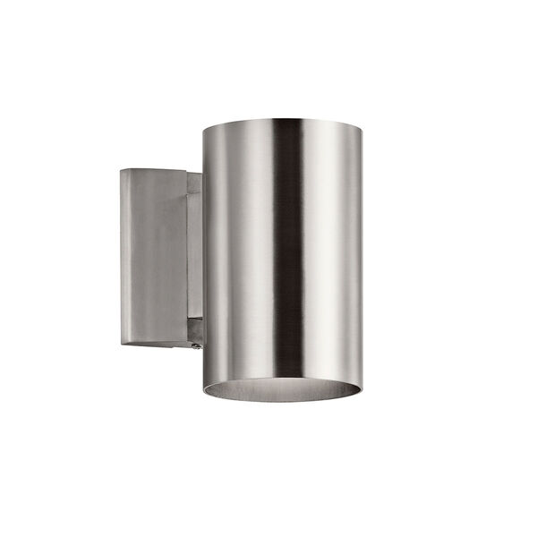 Brushed Aluminum One-Light Outdoor Wall Mount, image 1