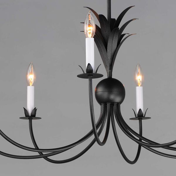 Paloma Anthracite Eight-Light Chandelier, image 4