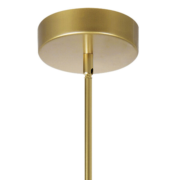 Oskil Satin Gold Six-Light LED Chandelier, image 5