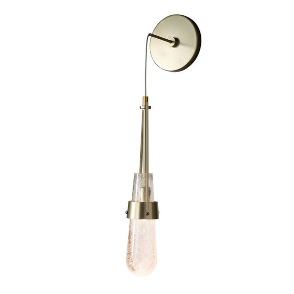 Link Antique Brass Low Voltage LED Wall Sconce with Clear Bubble Glass, image 1