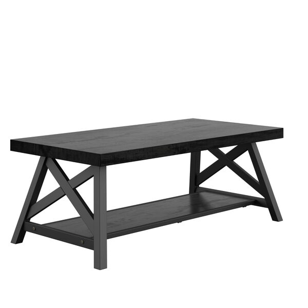 Gio Black X-Base Coffee Table, image 1