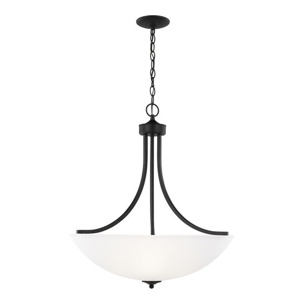 Geary Midnight Black Four-Light Pendant without Bulbs, image 1