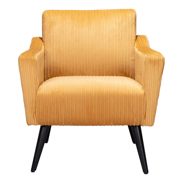 Bastille Yellow and Matte Black Accent Chair, image 3