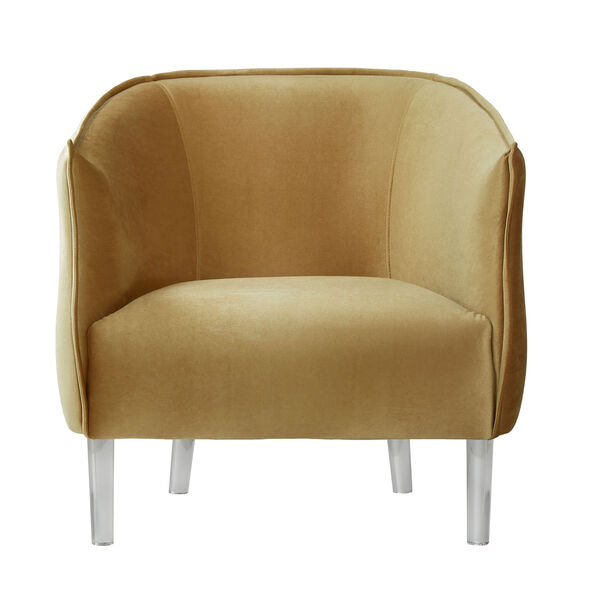 Lila Gold Velvet Chair, image 3