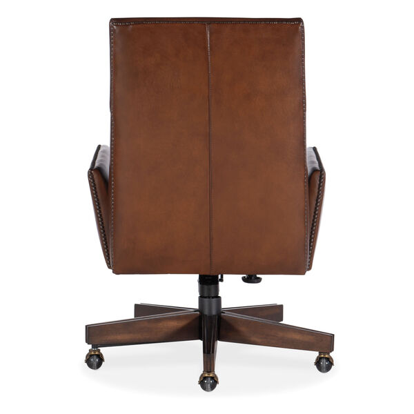 Gracilia Brown Leather Executive Swivel Tilt Chair, image 2