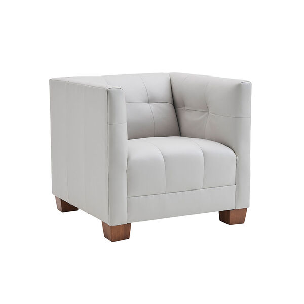Kitano Gray Emilia Leather Chair, image 4
