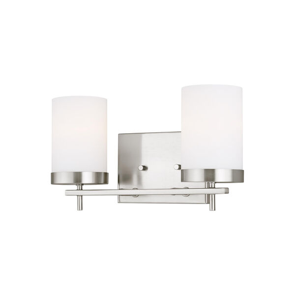 Zire Brushed Nickel Two-Light Wall Sconce, image 1