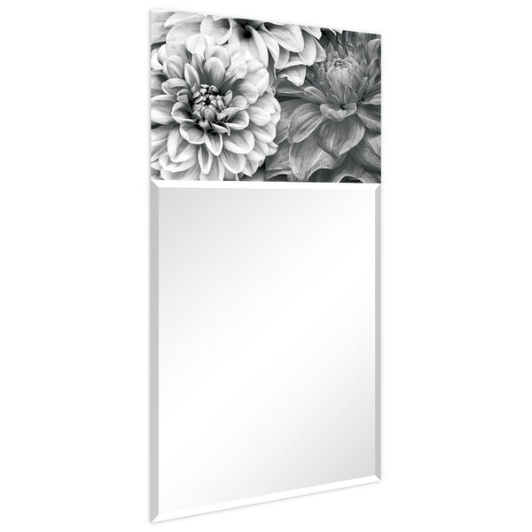 Blossoms Gray 48 x 24-Inch Rectangular Beveled Wall Mirror, image 2