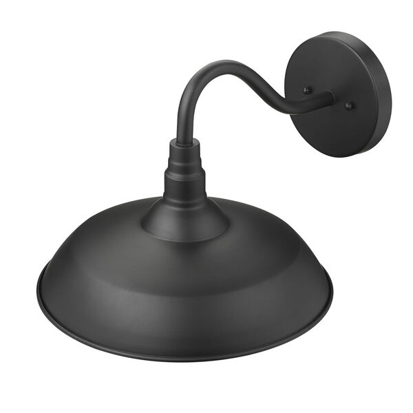 Burry Matte Black 14-Inch One-Light Outdoor Wall Sconce, image 5