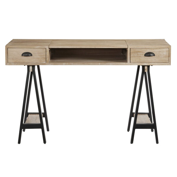 Journey Brown and Black Lift Top Desk, image 2