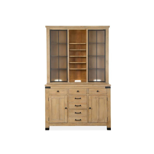 Madison Heights Tan Server with Hutch, image 1