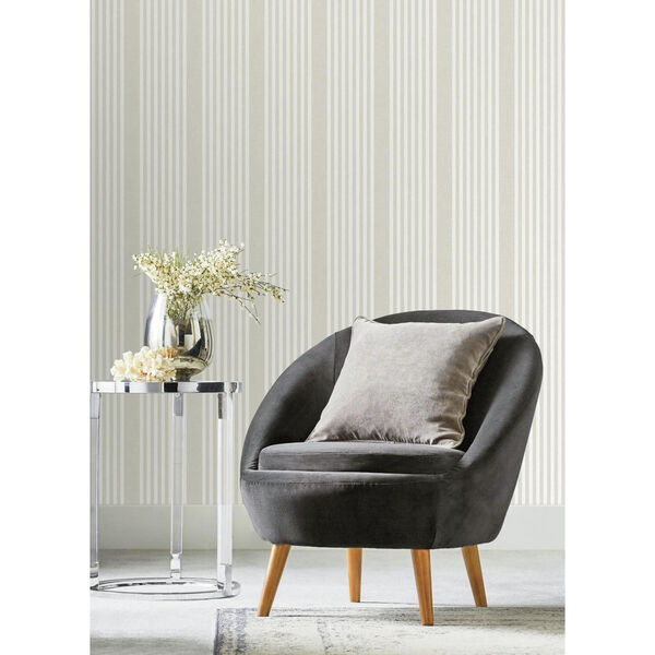 Stripes Resource Library Soft Linen French Linen Stripe Wallpaper, image 2