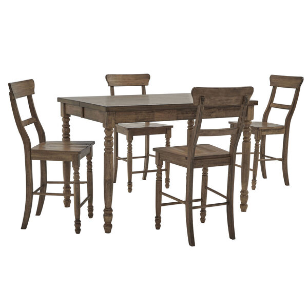 Savannah Court Antique Oak Counter Table - White (Chairs sold separately), image 3