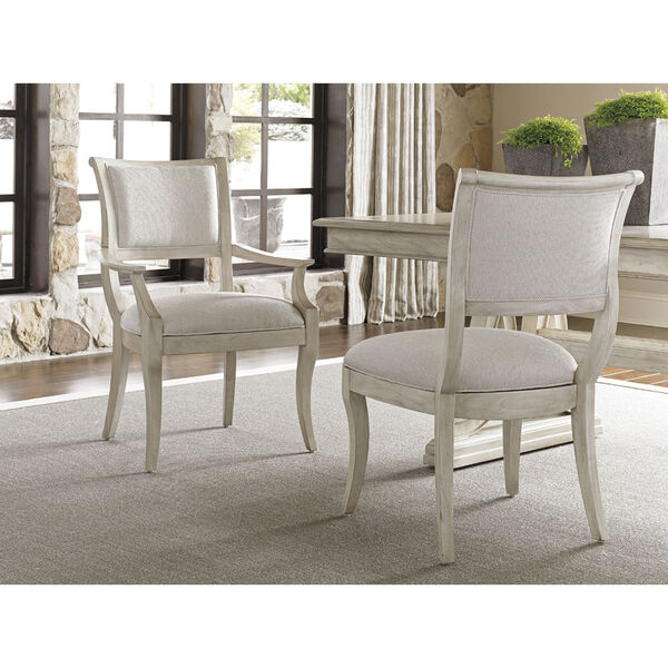 Oyster Bay White Eastport Dining Arm Chair, image 2