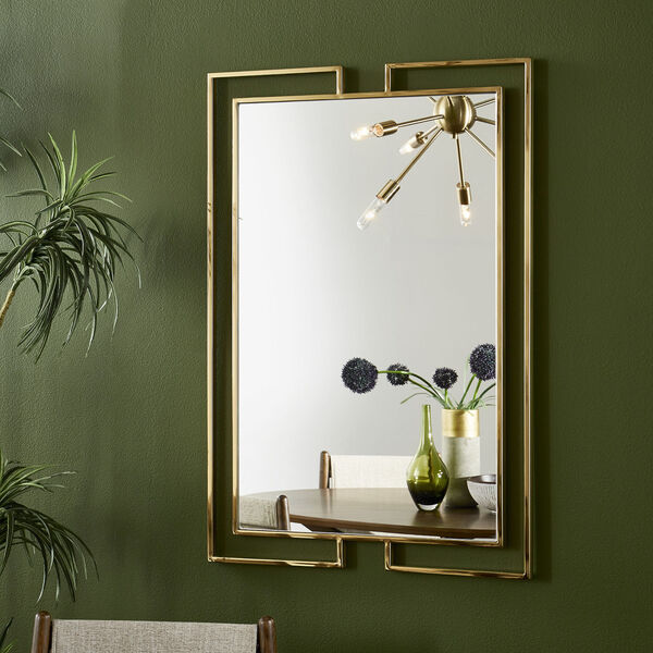 Erika Gold Rectangular Wall Mirror, image 4