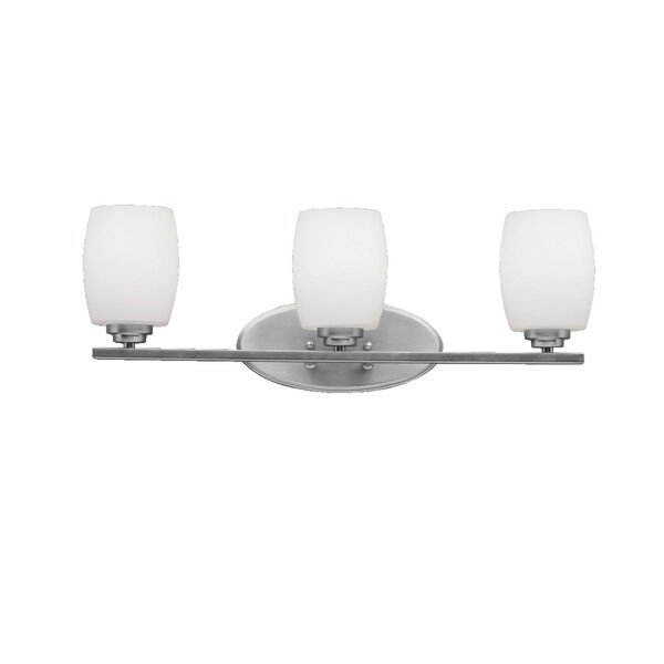 Eileen Brushed Nickel Three-Light Wall Sconce, image 1