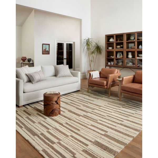 Chris Loves Julia Polly Beige and Tobacco Area Rug, image 4