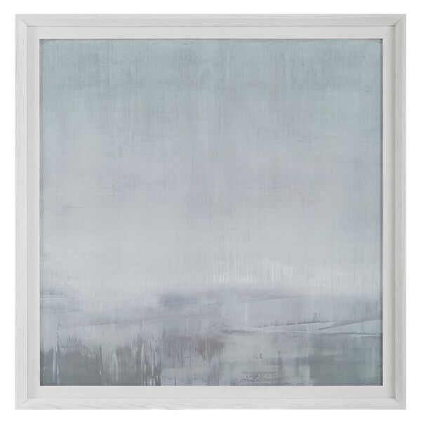 Fate White and Gray 47 x 47-Inch Abstract Framed Print, image 2