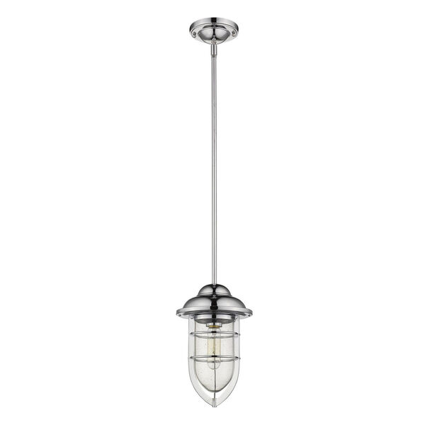 Dylan Chrome One-Light Outdoor Convertible Mini-Pendant, image 1