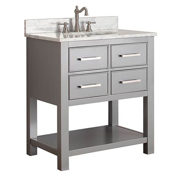 Brooks Chilled Gray 30-Inch Vanity Only, image 2