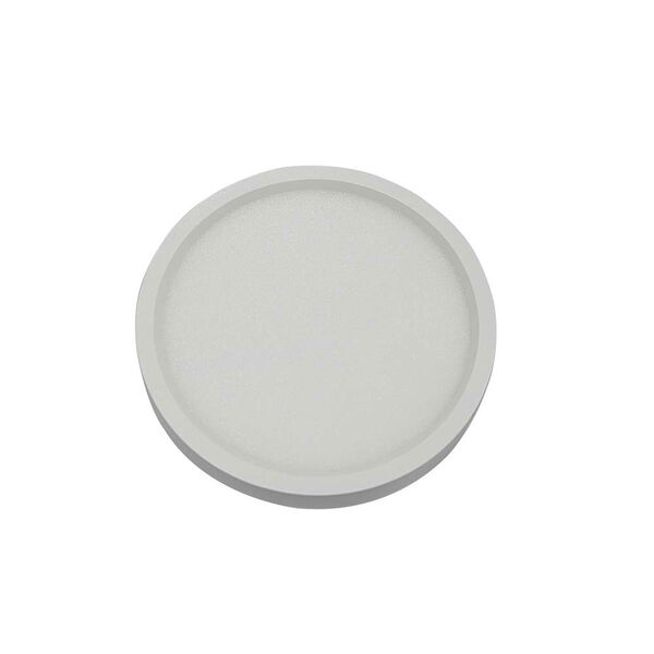 White 7-Inch 3000K LED Recessed Disk Light, image 1