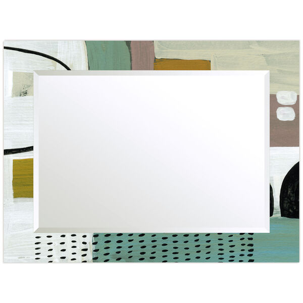 Introductions Multicolor 40 x 30-Inch Rectangular Beveled Wall Mirror, image 3