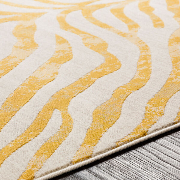 City Beige and Mustard Rectangular: 5 Ft. 3 In. x 7 Ft. 3 In. Rug, image 4