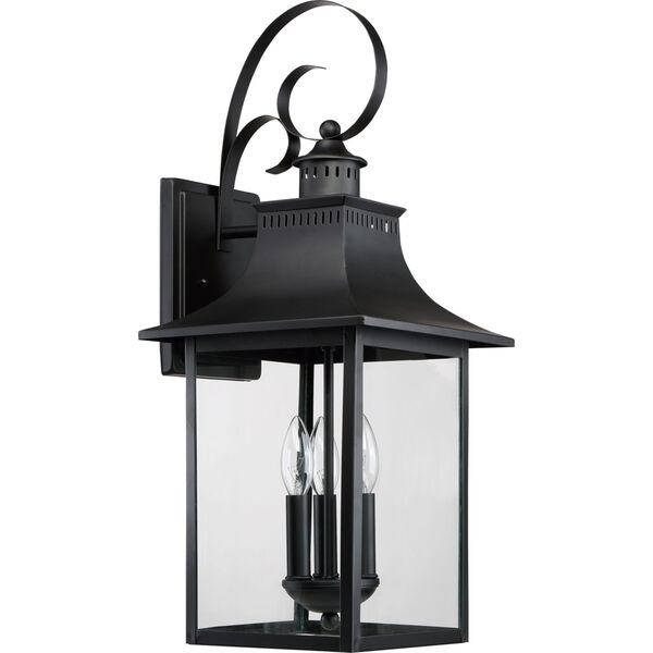 Chancellor Mystic Black Three-Light Outdoor Wall Sconce, image 2