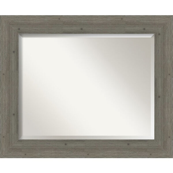 Fencepost Gray 35-Inch Bathroom Wall Mirror, image 1