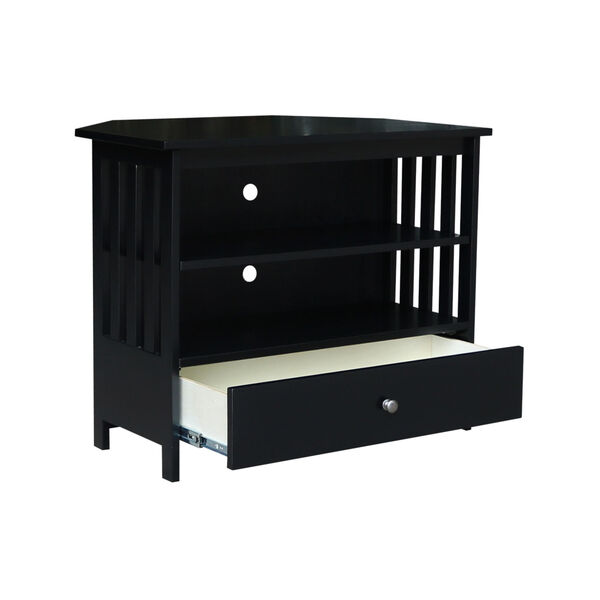 Black 35-Inch TV Stand, image 4