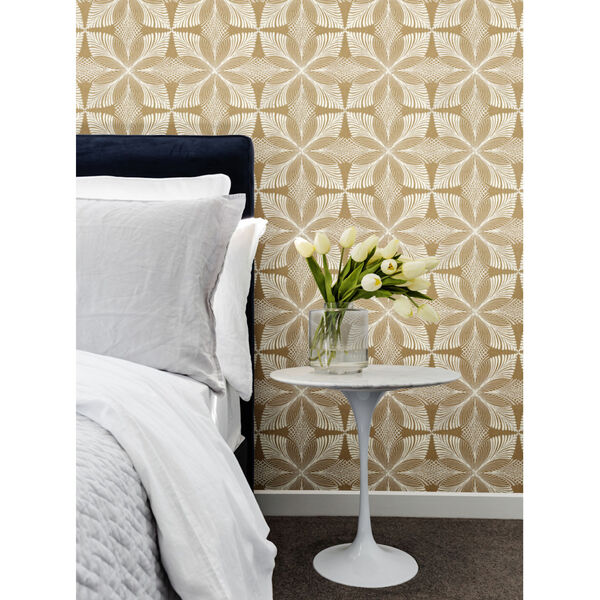 Ronald Redding Handcrafted Naturals Gold Roulettes Wallpaper, image 2