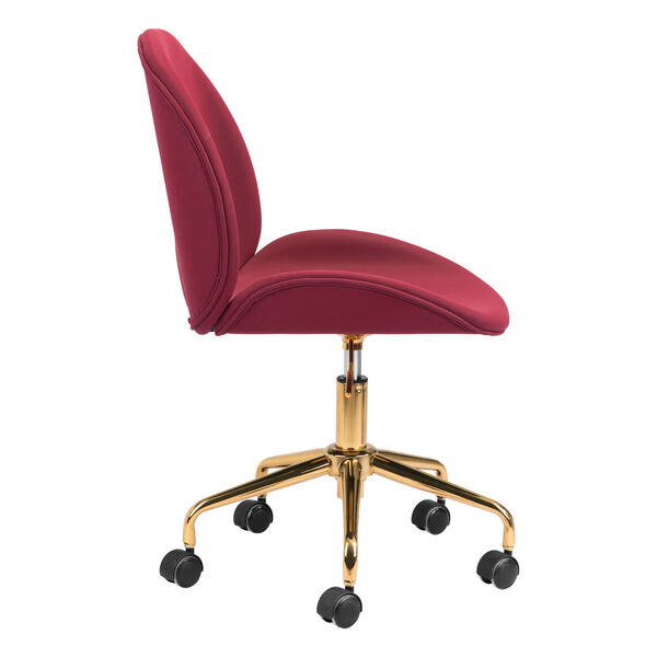 Miles Red and Gold Office Chair, image 3