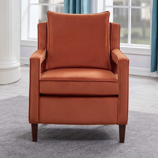 Questa Burnt Orange Accent Chair, image 6