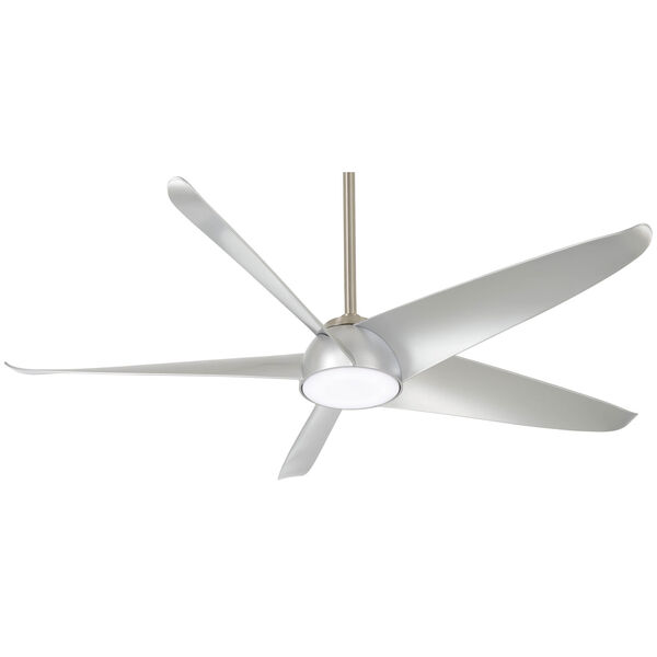 Ellipse Brushed Nickel with Silver 60-Inch LED Smart Ceiling Fan, image 1