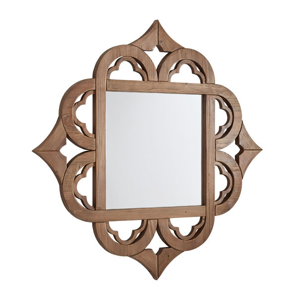 Wesley Wood Moroccan Wall Mirror, image 2