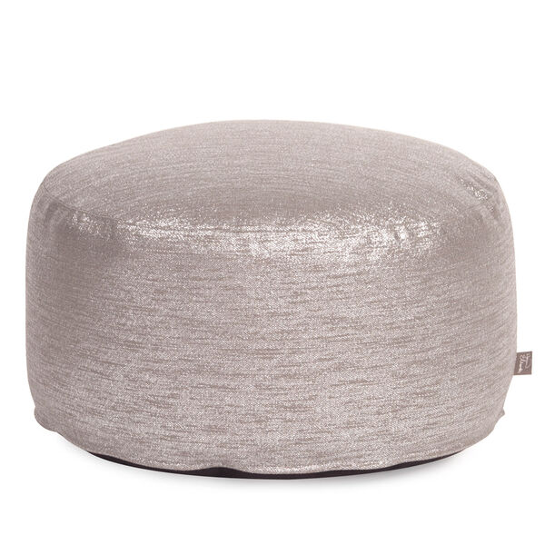 Glam Pewter Foot Pouf Ottoman, image 1