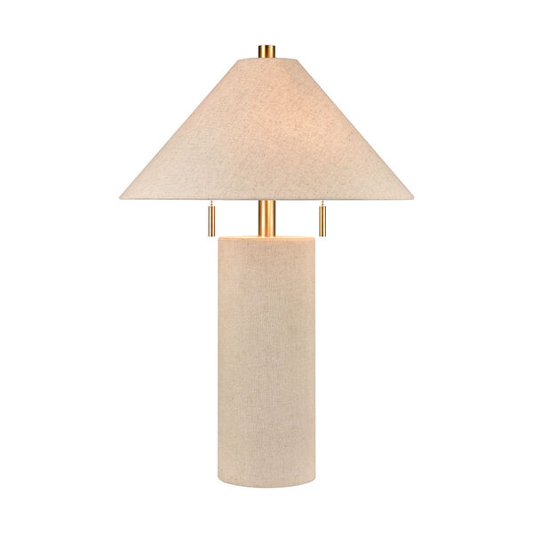 Blythe Oatmeal Two-Light Table Lamp, image 1