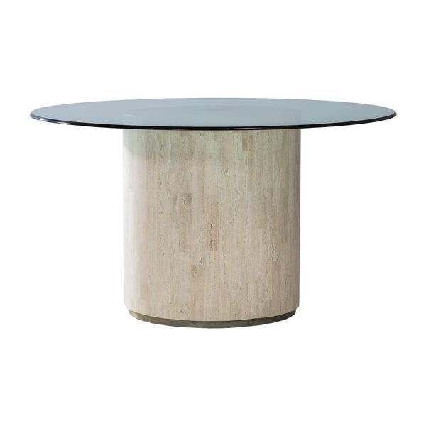 Signature Designs Beige 56-Inch Cassio Round Dining Table, image 1